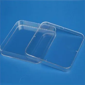 10db/csomag Laboratóriumi elemzés Eldobható műanyag polisztirol Petri csészék 10*10cm steril, Kép