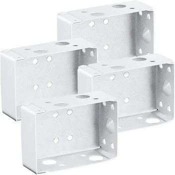 12 darab vak konzol 2 hüvelykes alacsony profilú doboz rögzítőkonzol a fejkorláthoz (fehér) Kép