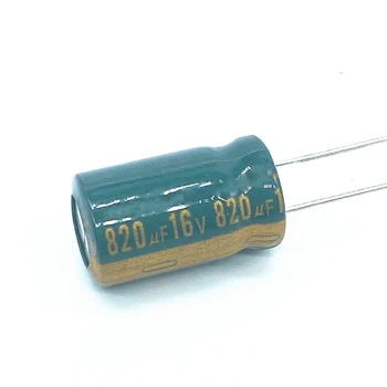 12db / tétel 820uf16V alacsony ESR / impedancia nagyfrekvenciás alumínium elektrolit kondenzátor mérete 10 * 20 16V 820uf 20% Kép