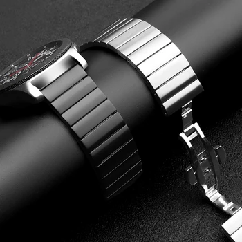 20/22mm rozsdamentes acél szíj Samsung Galaxy Watch 4 / Classic / 5 / pro / 3 / 46mm / 42mm / aktív 2 / S3 karkötőhöz Huawei GT-2-2E-pro szíj Kép