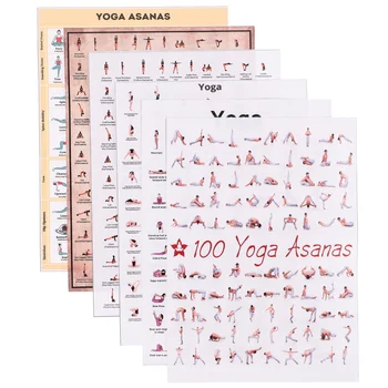 6db jóga pózok poszter jóga pózok test edzés kép jóga edzés vászon poszter Kép
