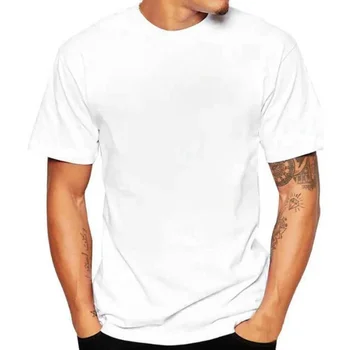 A3085 Summer Man póló fehér pólók Hipster pólók Harajuku White Kényelmes alkalmi póló felsők Ruhák Férfi rövid Kép