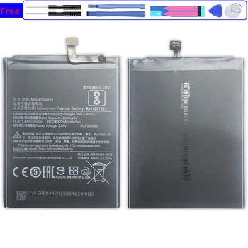 BN44 csere akkumulátor Xiaomi Redmi 5 Plus Xiao mi Redrice 5 Plus BN44 Bateria 4000mAh + követési szám Kép
