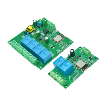ESP8266 vezeték nélküli WIFI relé modul 2/4/8 csatorna ESP-12F Wifi fejlesztőkártya AC / DC 5V / 7-28V / 5-80V tápegység Arduino-hoz Kép