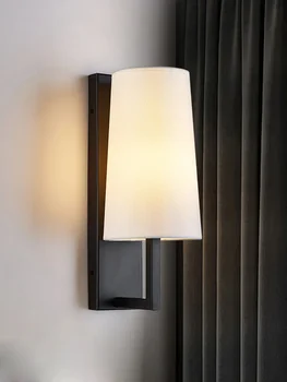 Fali lámpa éjjeli lámpa Amerikai hálószoba Nordic Led nappali Folyosó Lépcső fény Egyszerű fekete Modern kreatív Kép
