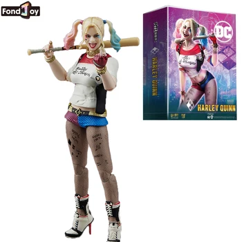 Fondjoy DC Justice League Harley Quinn 195mm 1/9 méretarányú kiváló film akciófigura szép gyűjthető modell dísz ajándék játékok Kép
