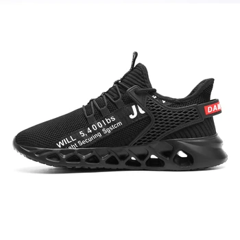 Fujeak Classic Unisex Plus size lábbeli Trendy Fashion Ultralight Mesh Sneakers Lélegző kültéri alkalmi futócipő férfiaknak Kép