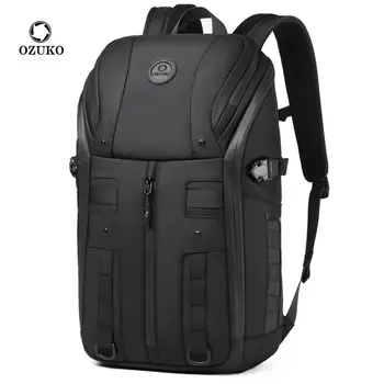 Férfi multifunkciós üzleti hátizsák nagy kapacitású vízálló férfi utazási hátizsák 16 hüvelykes laptop táska divat sporttáska Kép