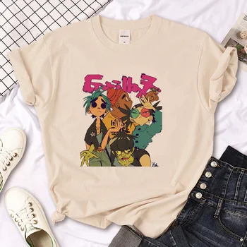 Gorillaz pólók női streetwear anime Tee girl streetwear manga vicces ruhák Kép