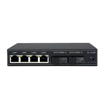 Gyári OEM/odm Poe kapcsoló 4 8 16 24 Port 10/100m Ethernet száloptikás switch Poe Gigabit 2 Sfp porttal Kép