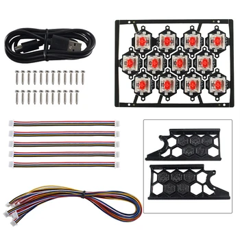 Hot Key Board Voron szoknya klipper Előre telepített nyáklap Neopixel LED-del Voron V2.4 / Trident / Switchwire 3D nyomtatókhoz Kép