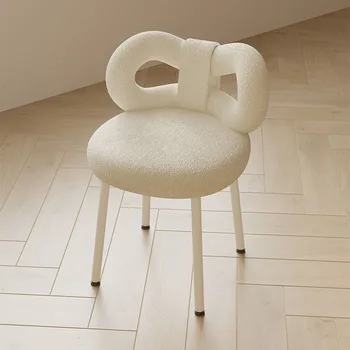 hálószoba Lounge Nordic szék smink Bársony Single Boucle tervező Körömszékek Nappali egyedi Silla Terciopelo Otthoni bútorok Kép