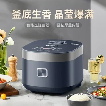 háztartási multifunkcionális 4 literes elektromos rizsfőző, intelligens, nagy kapacitású süteményfőző gőzfőző rizsfőző Kép