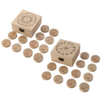 Kézzel készített rúnaosztások játék kellékek társasjáték család északi rúnakövek Kép