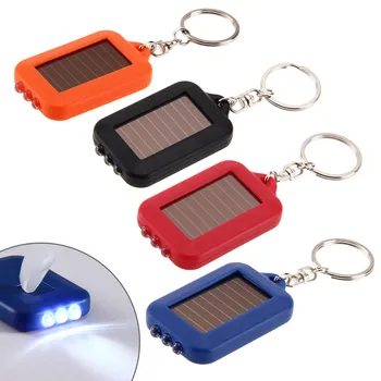 Mini LED kulcstartó zseblámpa zseblámpa vészvilágítás Kis fáklya kulcstartó lámpák Mini napelemes LED lámpák Kép