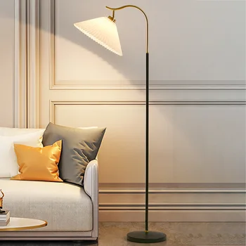 minimalista állólámpa, nordic állólámpa, nappali, kanapé, hálószoba, éjjeli szálloda, intelligens függőleges asztali lámpa Kép