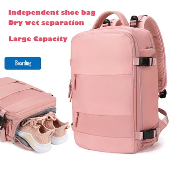 Nagy kapacitású hátizsák női üzleti számítógép táska Poggyász rövid távú könnyű kültéri utazási hátizsákok diákcsomag Kép