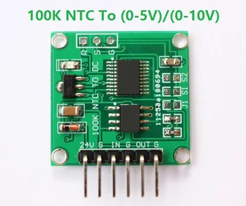 NTC termisztor feszültségig 100K NTC - 0-5V 0-10V lineáris konverziós hőmérséklet távadó modul Kép