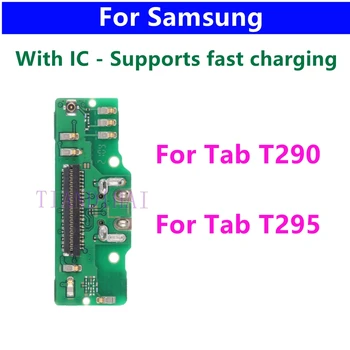 USB töltőport töltő dokkoló csatlakozó mikrofonkártyával Flex kábel Samsung Galaxy Tab A 8.0 2019 SM-T290 T290 T295 készülékhez Kép