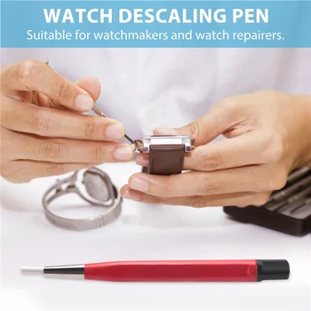 Watch rozsdaeltávolító kefe toll Üvegszál / sárgaréz / acél Tiszta karcolásos polírozó eszköz Óra alkatrészek javító eszköz Kép