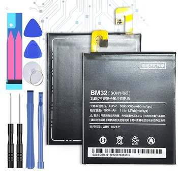 Xiao Mi BM32 BM 32 3080mAh mobiltelefon akkumulátor Xiaomi Mi 4 M4 Mi4 akkumulátor Batteria + Ingyenes eszközök Kép