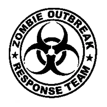 Zombie Outbreak Response Team Matrica Apokalipszis Biohazard autó stílusok Autó matricák és matricák 10cm Kép