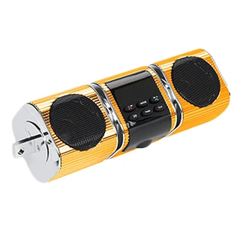 Újvízálló Bluetooth motorkerékpár sztereó hangszórók Audio rendszer USB AUX SD FM rádió MP3 lejátszó Kép