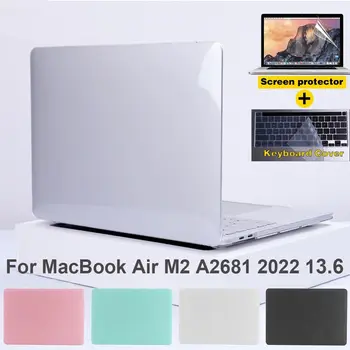Ütésálló kristálytiszta védőtok laptop tok képernyővédő fólia billentyűzetfedéllel MacBook Air 13,6 M2 A2681 Kép